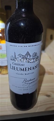 Bordo Bordo superior Château Lieumenant Martine 2016