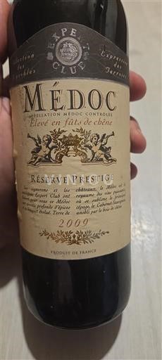 Burdeos Médoc Exploitation Deoluve Réserve Prestige 2009