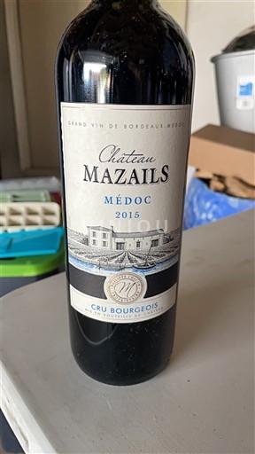 Bordeaux Médoc Cru Bourgeois Château Mazails 2015