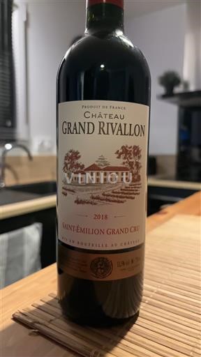 Bordeaux Saint-Émilion Grand Cru Grand Cru Château Grand Rivallon 2018