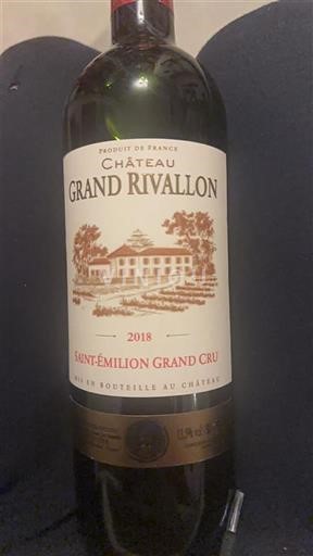 Bordeaux Saint-Émilion Grand Cru Grand Cru Château Grand Rivallon 2018