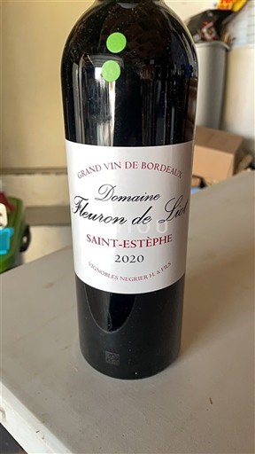Bordeaux Saint-Estèphe Domaine Fleuron de Lis 2020