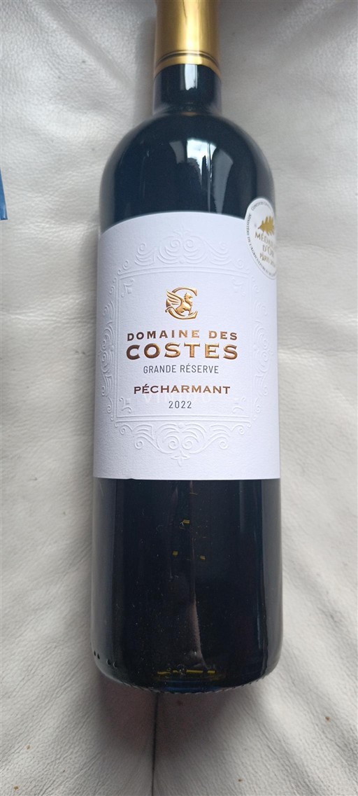 Jihozápad Pécharmant Domaine Des Costes Grande Réserve 2022