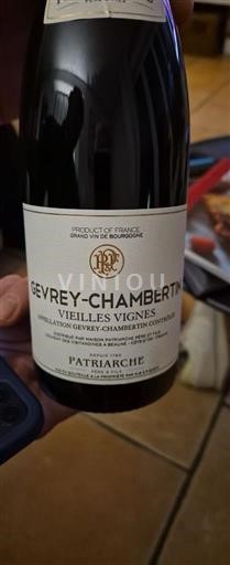 Bourgogne Gevrey-chambertin Patriarche Vieilles Vignes 2017