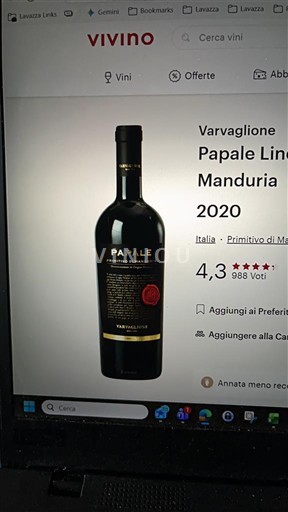 Puglia Primitivo di Manduria Varvaglione Papale Linea Oro 2020