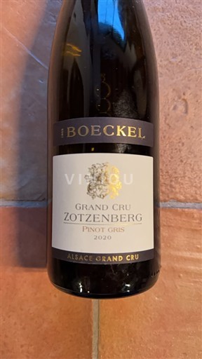 Alsace Pinot xám Grand Cru Boeckel Grand Cru Zotzenberg 2020