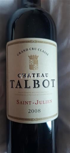 Bordeaux Saint-Julien Grand Cru Château Talbot 2008