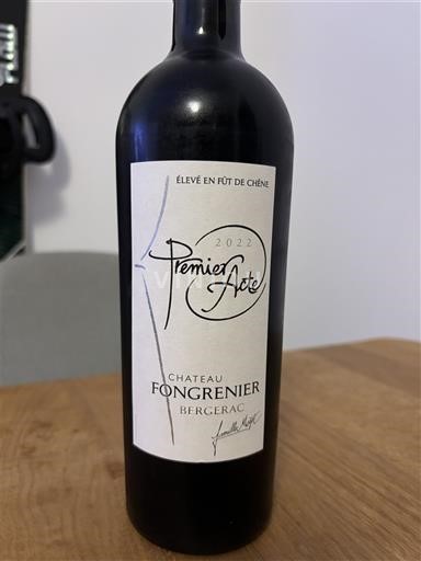 Sudoeste Bergerac Château Fongrenier Premier Acte 2022