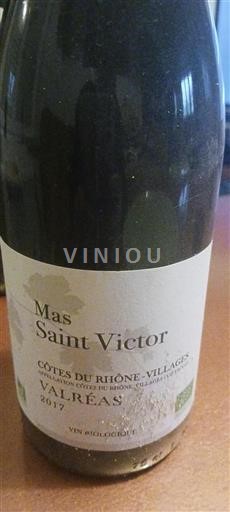 Rhône-dalen Cornas Mas Saint Victor 2017