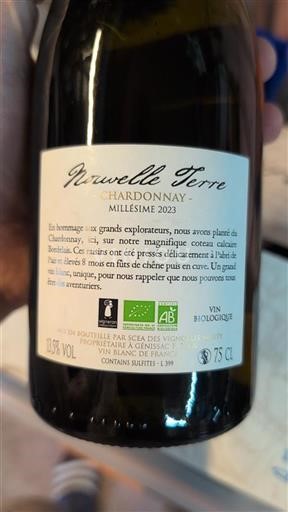 Bordeaux Not Specified Nouvelle Terre Chardonnay 2023