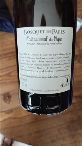 Rhônevallei Châteauneuf-du-Pape Bosquet des Papes Niet-geïntegreerd