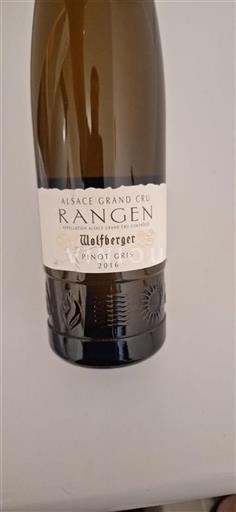 Alsace Không được chỉ định Grand Cru Wolfberger Pinot Gris 2016