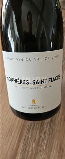 Loiredalen Muscadet-Sèvre-et-Maine Ménard-Gaborit Monnières-Saint Fiacre 2016