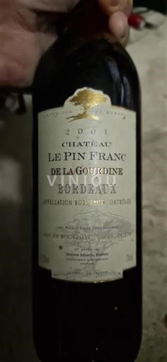 Bordeaux Château Le Pin Franc De La Gourdine 2001