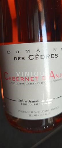 Loiretal Cabernet d’Anjou Domaine Des Cèdres Ohne Jahrgang