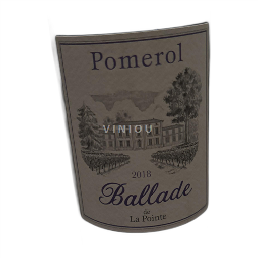 Bordeaux Pomerol La Pointe Ballade 2018