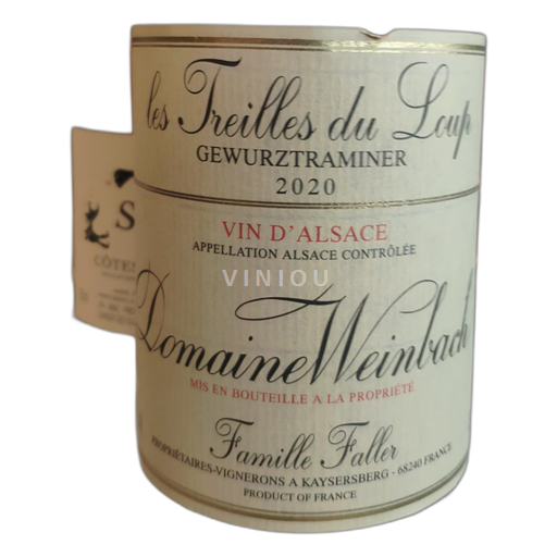 Alsácia Não especificado Domaine Weinbach les treilles du loup 2020