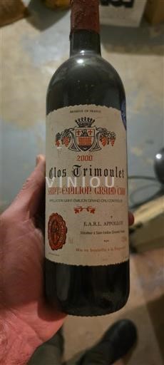 Bordeaux Saint-Émilion Grand Cru Grand Cru Clos Trimoulet 2000