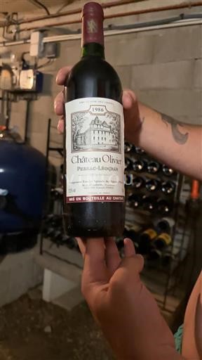 Bordeaux Pessac-Léognan Cru Classé Château Olivier 1986