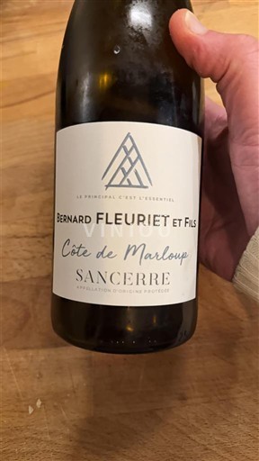 Thung lũng sông Loire Sancerre. Bernard Fleuriet et Fils Côte de Marloup Không niên vụ