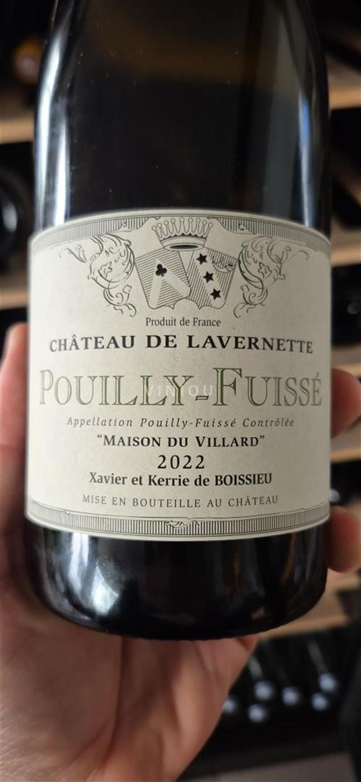 Bourgogne Pouilly-fuissé Lavernette Maison du Villard 2022