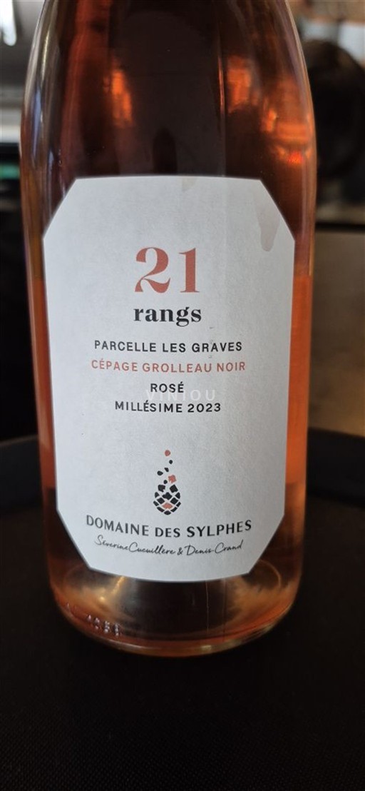 Loire Valley Rosé de Loire Domaine Des Sylphes 21 rangs 2023