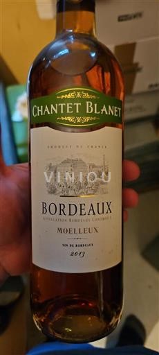 Burdeos Bordeaux Chantet Blanet 2013