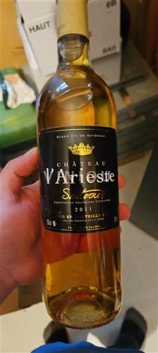 Burdeos Sauternes Château L'Ariesse 2011
