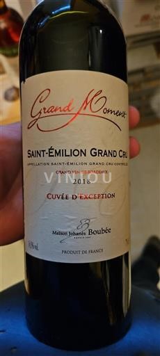 Bordeaux Saint-Émilion Grand Cru Maison Johanès Boubée d'Exception 2018