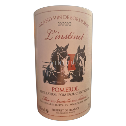 Burdeos Pomerol Les Ecuries du Lys L'instinct 2020