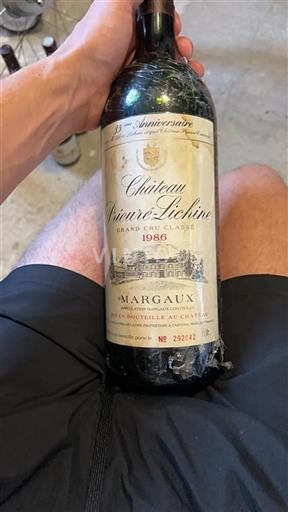 Bordeaux Margaux Grand Cru Château Prieure Lichine 1986