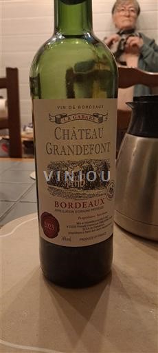 Bordeaux Château Grandefont La Gabare 2023