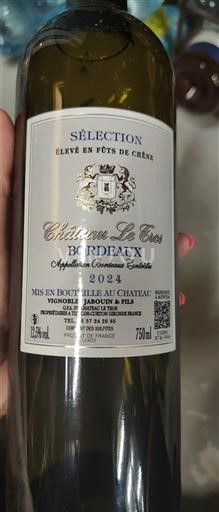 Bordeaux Château Le Clos Sélection 2024