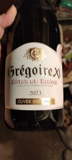 Thung lũng Rhône Côtes-du-rhône Grégoire XI Prestige 2023