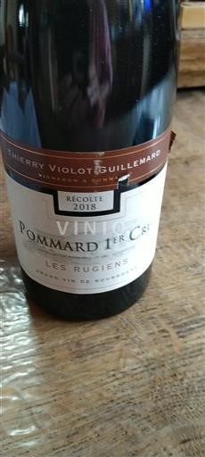 Burgundsko Nespecifikováno Premier Cru Thierry Violot-Guillemard Les Rugiens 2018