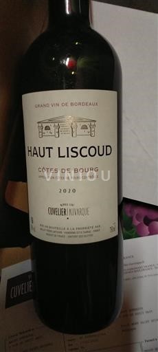 Bordeaux Côtes-de-bourg Haut Liscoud 2020