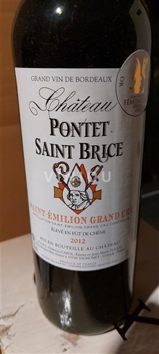 Bordo Сент-Емилион Гранд Кру Grand Cru Château Pontet Saint Brice 2012