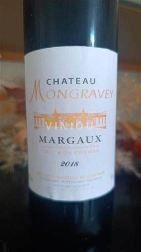 Bordeaux Margaux Cru Bourgeois Château Mongravey 2018