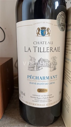 Sydväst Pécharmant Château La Tilleraie 2019