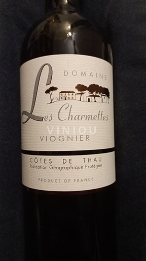 Languedoc ja Roussillon Thau Rannikon Viinit Domaine Les Charmettes Viognier Ei vuosikertaa