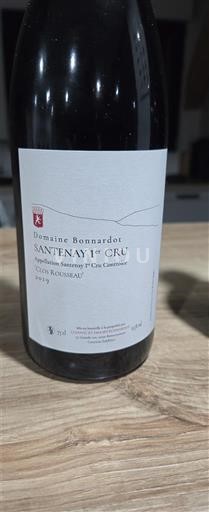 Bourgondië Santenay Premier Cru Domaine Bonnardot Clos Rousseau 2019