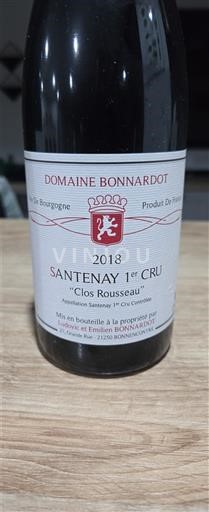 Bourgondië Niet gespecificeerd Premier Cru Domaine Bonnardot Clos Rousseau 2018