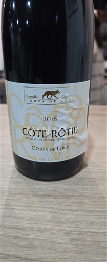 Thung lũng Rhône Côte-rôtie Domaine Corps de Loup 2018