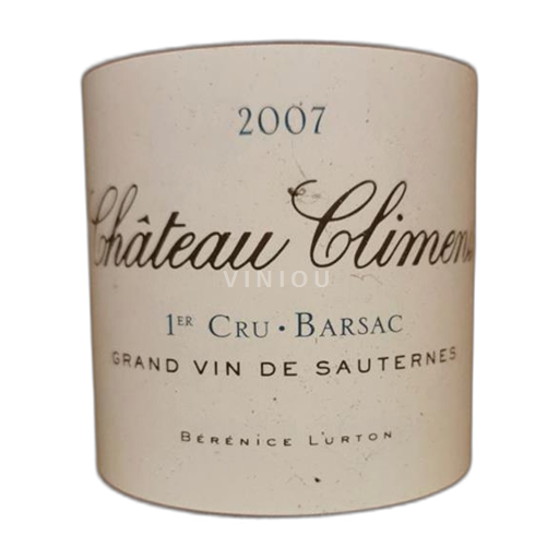 Bordeaux Barsac Climens 1er Grand Cru classé 2007