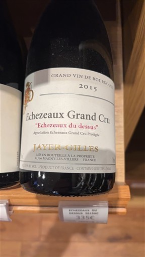 Borgoña Échézeaux Grand Cru Domaine Jayer-Gilles Echezeaux Du Dessus 2015