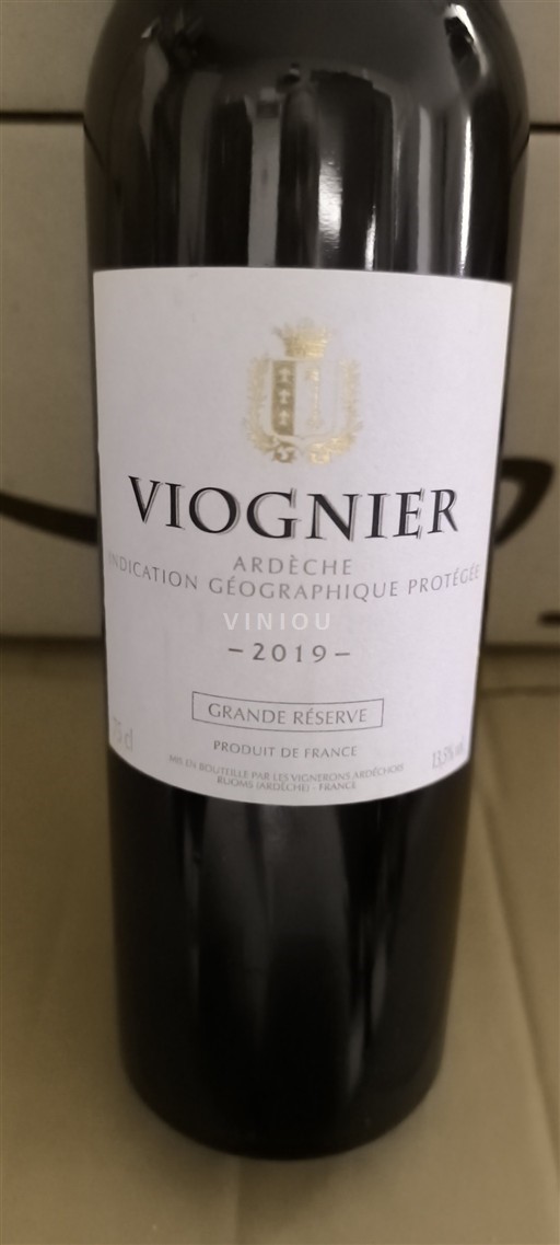Alpe in reke Rona Ardeška. Viognier Les Vignerons Ardéchois Grande Réserve 2019