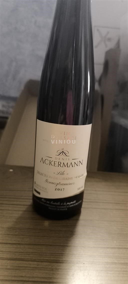Alsace Gewurztraminer Sélection de Grains Nobles Denis Ackermann Lilo 2017