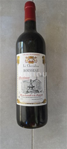 Bordeaux Le Chevalier Rousseau 2013