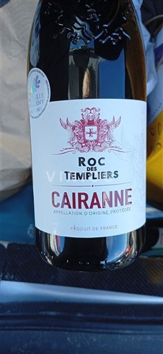 Rhônen laakso Cairanne Roc des Templiers Ei vuosikertaa