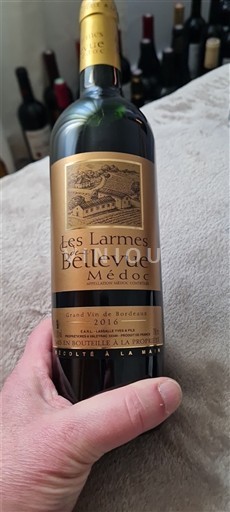 Bordeaux Médoc Château Bellevue Les Larmes de Bellevue 2016